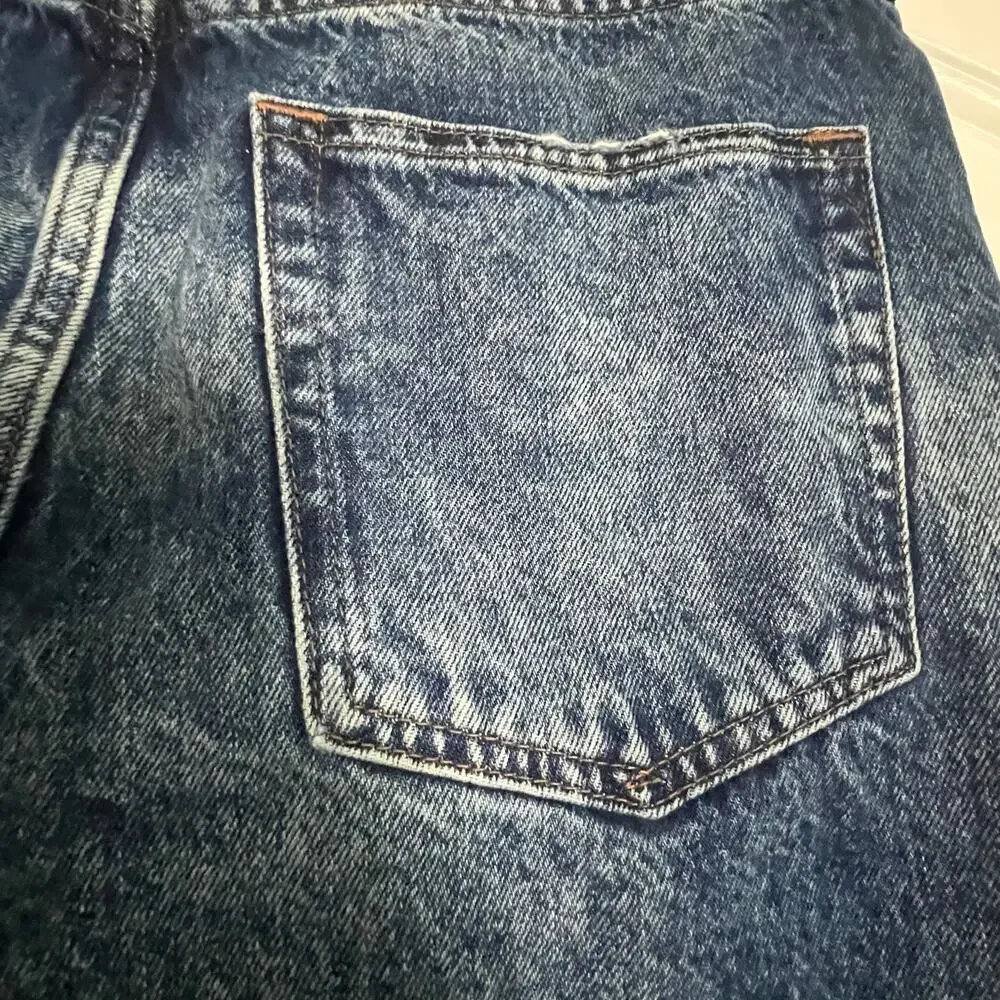 Gap Men’s Original Fit Medium Wash Distressed‎ Buttonfly Denim Jeans- Size 31x30